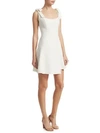 Cinq À Sept Annette Scoop-neck Sleeveless Fit-and-flare Mini Dress In Ivory