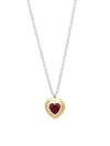 GURHAN Romance Sterling Silver Small Heart Pendant Necklace,0400096999660