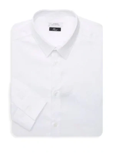 Versace Button-front Dress Shirt In White