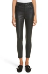 THE KOOPLES COATED STRETCH ANKLE SKINNY JEANS,FP15FRANKY203