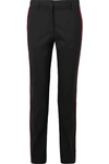 CALVIN KLEIN 205W39NYC STRIPED WOOL-BLEND STRAIGHT-LEG trousers