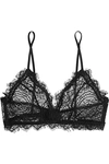 Anine Bing Stretch-lace Soft-cup Triangle Bra In Black