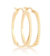 ALIITA ARO RUEDA BG 9KT GOLD HOOP EARRINGS,P00307198