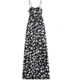 BALENCIAGA Floral-printed silk jacquard dress,P00295795