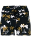 THE UPSIDE THE UPSIDE PALM TREE PRINTED SHORTS - BLUE,UPL153212312637