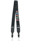 PRADA PRADA VARSITY LOGO BAG STRAP - BLACK,2TY002BN312592501