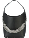 Alexander Wang Genesis Box Chain Extra Large Hobo Bag, Black In Black