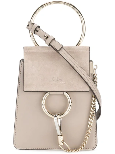 Chloé Small Faye Bracelet Bag In 23w Motty Grey