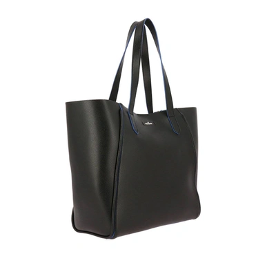 Hogan Black Leather Blu Inner Shopping Bag