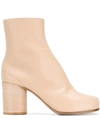 Maison Margiela Tabi Ankle Boots In Beige