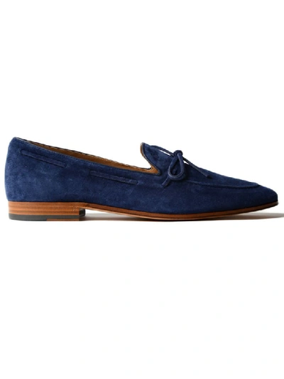 Tod's Men's Leather Loafers Moccasins   Laccetto In Blue