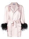 PRADA PRADA TWILL ROBE COAT - PINK,VT6047S1811QJJ12623904