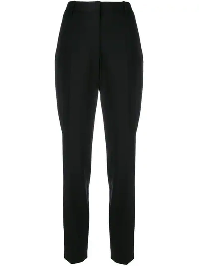 Calvin Klein 205w39nyc Straight-leg Wool Trousers With Side Stripe In Black