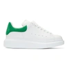 ALEXANDER MCQUEEN ALEXANDER MCQUEEN WHITE AND GREEN OVERSIZED SNEAKERS,462214WHGP7