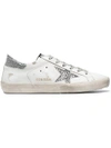 GOLDEN GOOSE WHITE CRYSTAL SUPERSTAR LEATHER trainers,G32WS590E6412545240