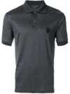 Alexander Mcqueen Skull Patch Polo T-shirt - Grey In Grey