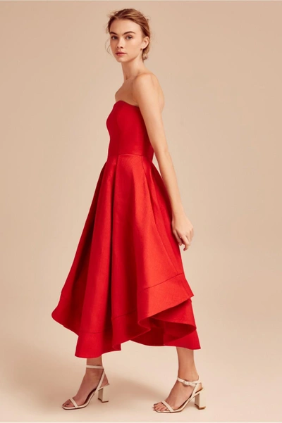 C/meo Collective Making Waves Dress In Red