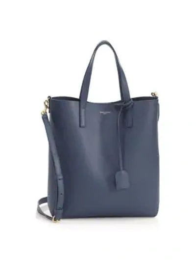 Saint Laurent Small Crossbody Shopper Bag In Blue