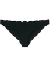 Marysia Antibes Scalloped Bikini Briefs In Black