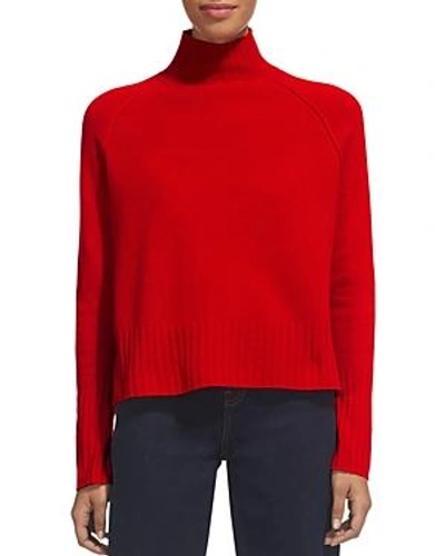 Whistles Funnel Neck Wool Jumper In Red