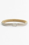 JOHN HARDY 'CLASSIC CHAIN' SMALL REVERSIBLE BRACELET,BZ904RVXL