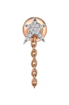 KISMET BY MILKA STRUCK STAR DIAMOND CHAIN EARRING,16-3-1090