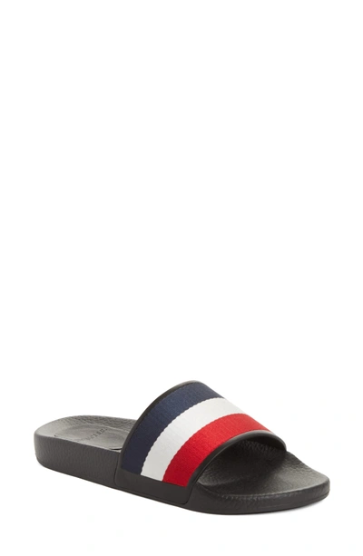 Moncler Jeanne Logo Embossed Slide Sandal In Multicolour