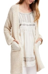 FREE PEOPLE WOODSTOCK LONGLINE CARDIGAN,OB766149