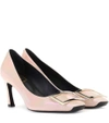 ROGER VIVIER BELLE VIVIER TROMPETTE PATENT LEATHER PUMPS,P00306946-1