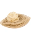 HORISAKI HORISAKI DESIGN & HANDEL WRINKLED HAT - NEUTRALS,OOAKSS1812613147