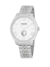VERSACE Logo Water Resistant Stainless Steel Bracelet Watch,0400096971971