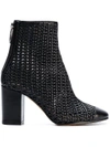 GOLDEN GOOSE GOLDEN GOOSE DELUXE BRAND WOVEN ANKLE BOOTS - BLACK,G32WS207A512615898