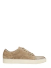 Lanvin Beige Suede Sneakers In Beige
