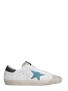 GOLDEN GOOSE SUPERSTAR WHITE LEATHER SNEAKERS,10330435