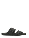 LANVIN BLACK LEATHER SANDALS,10329663