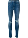 RAG & BONE RAG & BONE DISTRESSED SKINNY JEANS - BLUE,W1532K520BON12618958