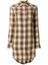 R13 PLAID SHIRT DRESS,R13W250926212626971