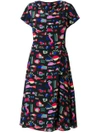 EMPORIO ARMANI SEA PRINT MIDI DRESS,WNA36TW250312584528