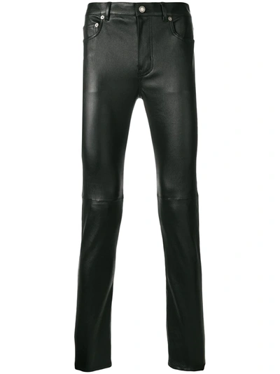 SAINT LAURENT SKINNY LEATHER TROUSERS,484303Y5RG212625337