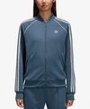 Adidas Originals Adicolor Superstar Three-stripe Track Jacket In Dark Steel