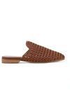 BROTHER VELLIES WOVEN LEATHER SLIPPERS