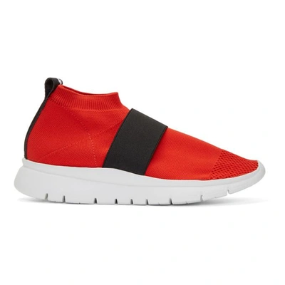 Joshua Sanders Pull-on Mesh Trainers In Red