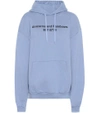 VETEMENTS Printed cotton-blend hoodie
