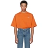 VETEMENTS VETEMENTS ORANGE STAFF REFLECTOR T-SHIRT,MSS18TR31