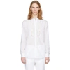 ALEXANDER MCQUEEN ALEXANDER MCQUEEN WHITE BRODERIE ANGLAISE SHIRT,487890QKN74