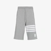 Thom Browne Men Classic Sweat Shorts With Engineered 4 Bar Stripes In Classic Loop Back In Grey
