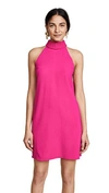 BRANDON MAXWELL SHIFT DRESS WITH BOW BACK
