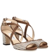 JIMMY CHOO CARRIE 65 RAFFIA SANDALS,P00312997