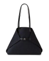 Akris Ai Medium Techno Fabric Shoulder Bag In Black