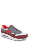 Nike 'air Max 1 Essential' Sneaker (men) In White/ Red/ Cool Grey/ Red